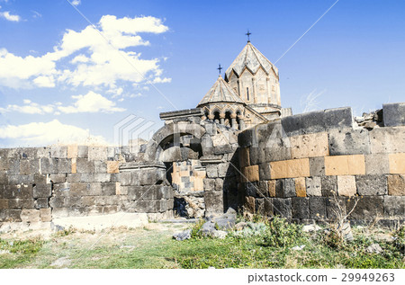 Old wall with oval entrance monastery Ohanavank 29949263