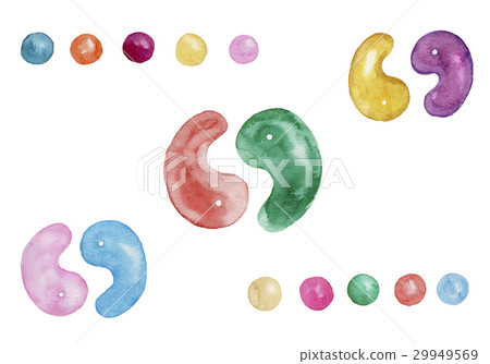 Power stones' watercolor illustration 29949569