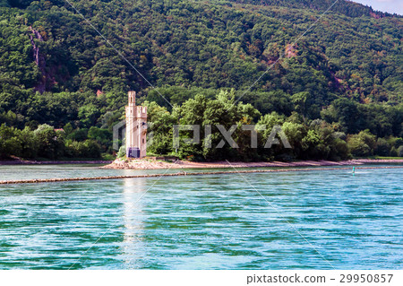 The Mouse Tower (Mauseturm) in the Rhine river 29950857