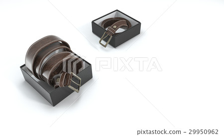 brown leather belt in the box 29950962