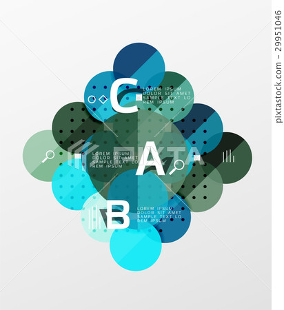 Colorful glossy circle infographics 29951046
