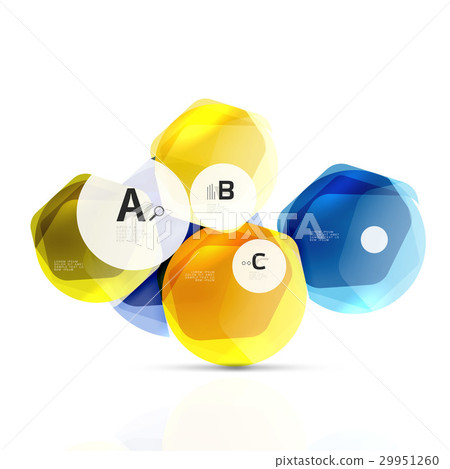 Glass modern geometrical hexagon abstract 29951260