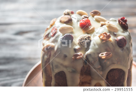 Homemade panettone close up 29951555