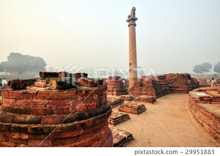 Life of India : Pillars of Ashoka in Vaishali Life of India : Pillars of Ashoka in Vaishali 29951883