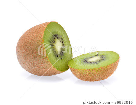 Kiwi slices isolated on white background. 29952016