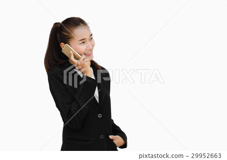 portrait of asian businesswoman isolated on white portrait of asian businesswoman isolated on white 29952663