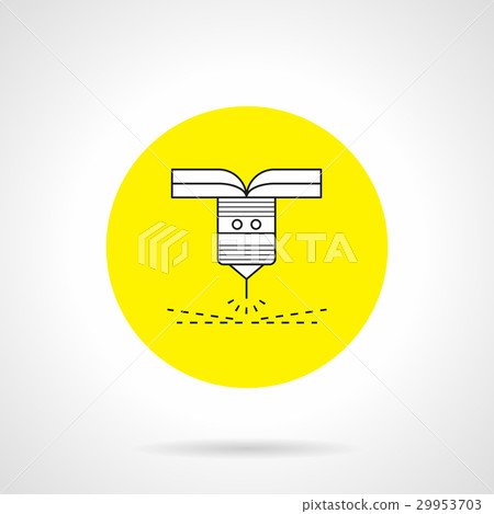 CNC element flat round vector icon CNC element flat round vector icon 29953703