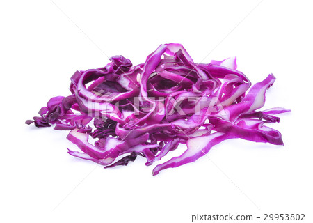 slice of purple cabbage isolated on white  29953802