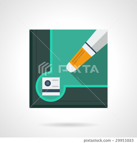 Billiard tools flat square vector icon Billiard tools flat square vector icon 29953883