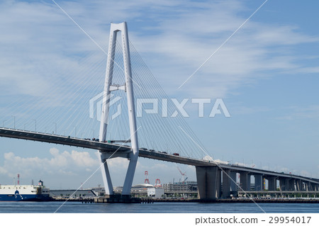 名古屋港的Meigo Chuo橋 29954017