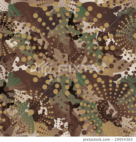 Camouflage and halftone pattern background   29954363