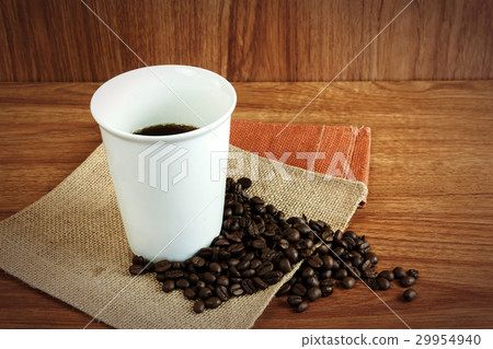 Black hot coffee cup Black hot coffee cup 29954940