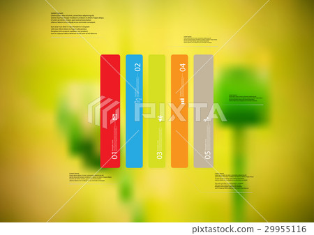 Illustration infographic template with rectangle - Stock Illustration ...