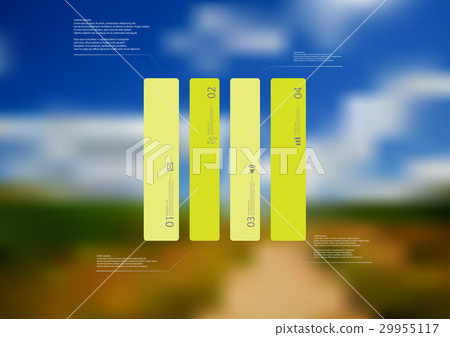 Illustration infographic template with rectangle 29955117