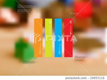 Illustration infographic template with rectangle 29955118