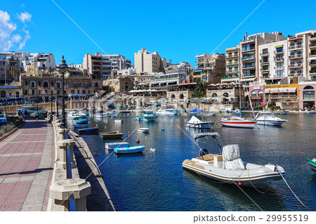 Many boats moored at the Marina 29955519