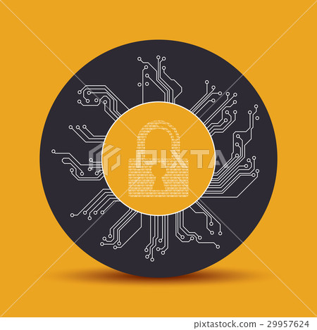 Cyber security design vector 29957624