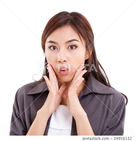 happy, surprised, exited, positive business woman 29958132