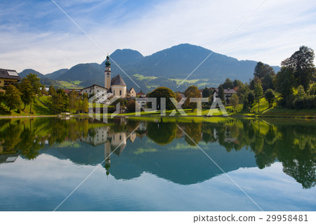 Reflection on the lake in Reith, Austria Reflection on the lake in Reith, Austria 29958481