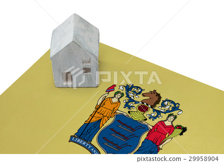 Small house on a flag - New Jersey 29958904
