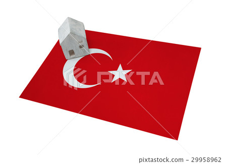 Small house on a flag - Turkey Small house on a flag - Turkey 29958962