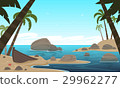 Cartoon Tropical Beach 29962277