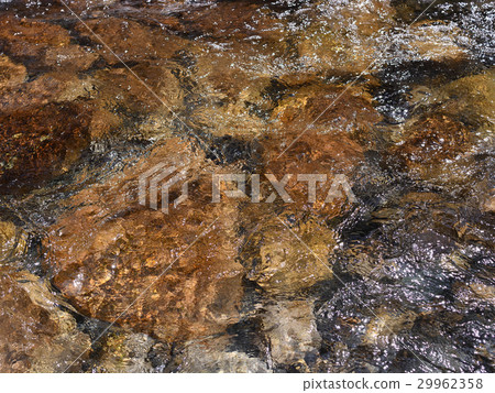 Water running through the stone pavement Water running through the stone pavement 29962358