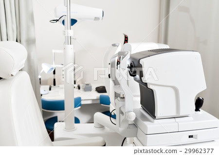 Close up of professional eye testing equipment 29962377