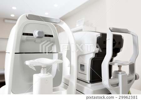 Close up of professional eye testing equipment 29962381