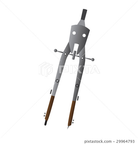 Isolated compass illustration 29964793