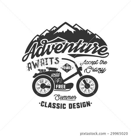 Vintage wanderlust hand drawn label design 29965020