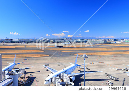 Tokyo International Airport Terminal and Mt. Fuji 29965616