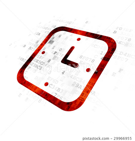 Timeline concept: Watch on Digital background 29966955