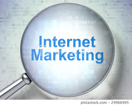 Marketing concept: Internet Marketing with optical Marketing concept: Internet Marketing with optical 29966995