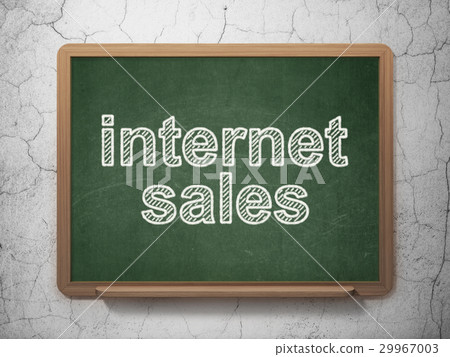 Marketing concept: Internet Sales on chalkboard 29967003