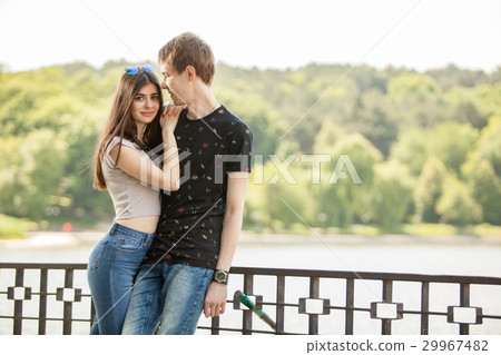 Happy couple in the park 29967482