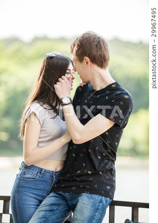 Inlove couple taking a walk in the park Inlove couple taking a walk in the park 29967495