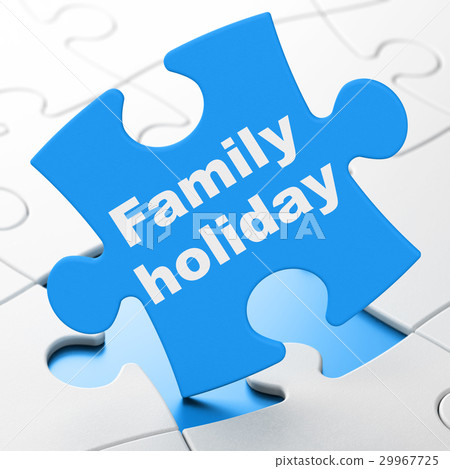 Vacation concept: Family Holiday on puzzle Vacation concept: Family Holiday on puzzle 29967725