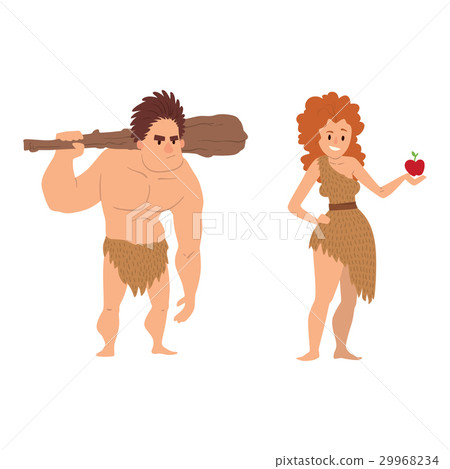 Caveman primitive stone age cartoon neanderthal 29968234