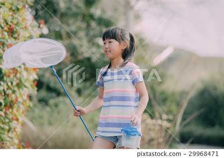 採取昆蟲暑假的女孩 29968471