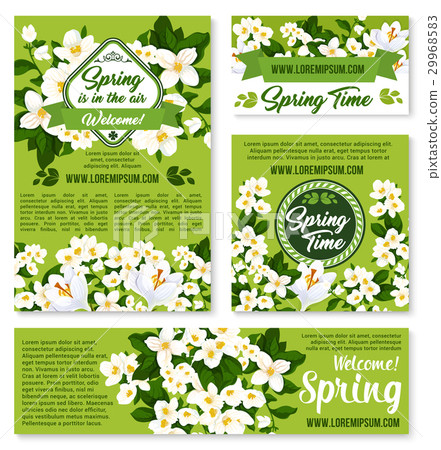 Vector spring floral design for holiday greetings Vector spring floral design for holiday greetings 29968583