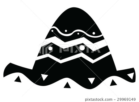 Isolated mexican hat Isolated mexican hat 29969149