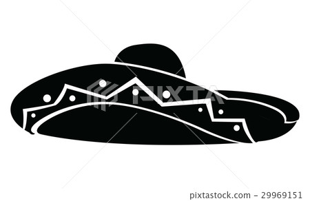 Isolated mexican hat 29969151