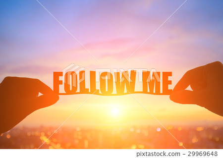 silhouette follow me word 29969648