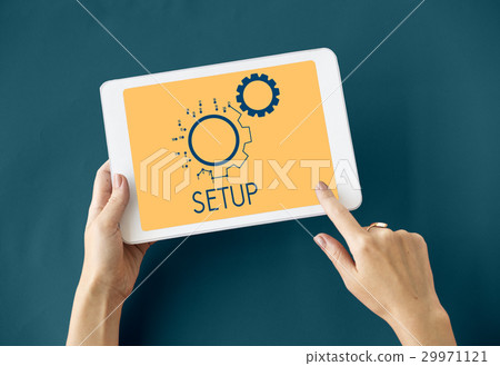 Configuration Operation Splution System Icons Symbols 29971121