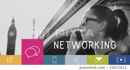 Online Communication Connection Networking Icon 29972611