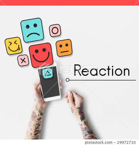 Customer evaluation feedback smiley emoticons 29972710