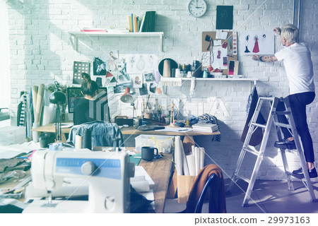 Fashion designer working in the office 29973163