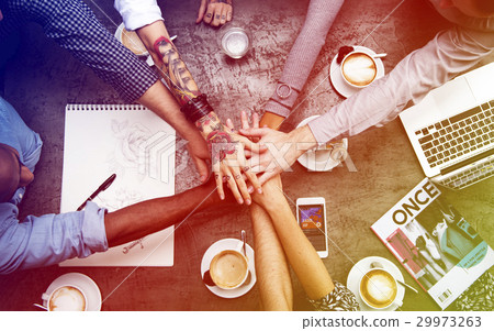 Group of people hand assemble together 29973263