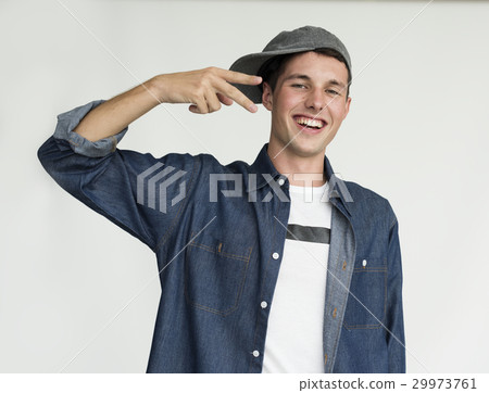 Man Smiling Happiness Casual Portrait Man Smiling Happiness Casual Portrait 29973761